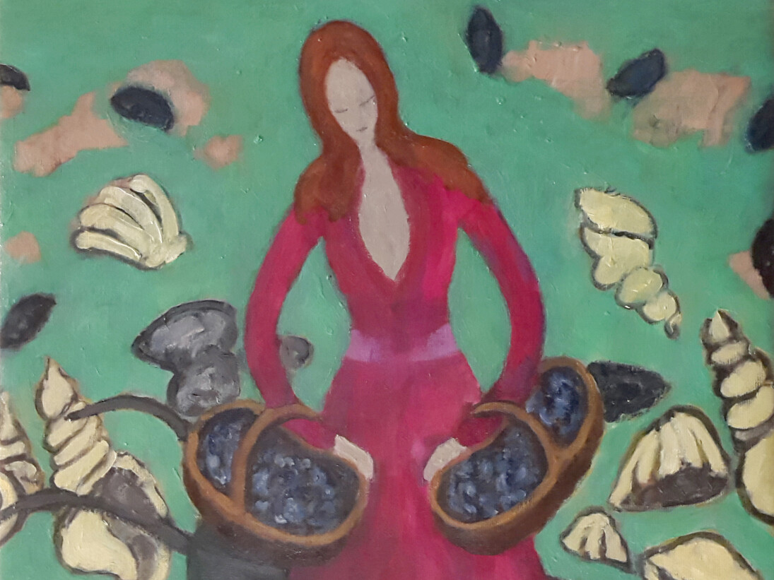 Anthony Murphy, Molly Malone, Oil on Canvas, 73 x 54 cm
