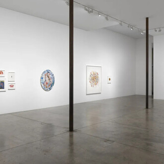 Shahzia Sikander, High seas; closed skies, exhibition view. Courtesy of Victoria Miro Gallery
