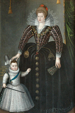 Charles Martin, Maria de' Medici e il figlio Luigi XIII