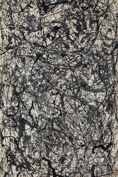 Jackson Pollock, Number 26 A, black and white (détail), 1948. Avec l'aimable autorisation du Centre Pompidou Málaga