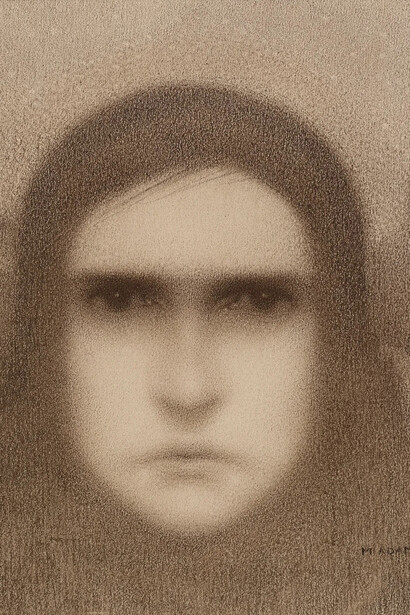 Marinus Adams, Head (detail), 1917. Courtesy of Mireille Mosler