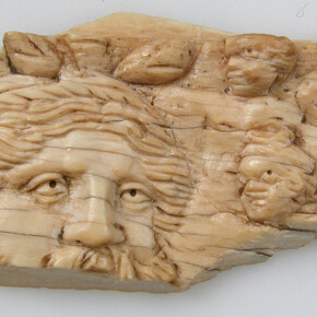 Fragment with personifications of Victory and the Nile, 6th century. Courtesy of the Metropolitan Museum of Art