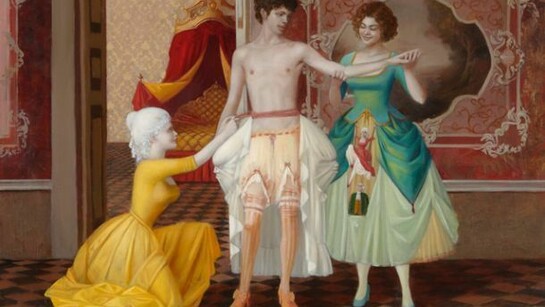 Elena Tommasi Ferroni, Madamina il catalogo è questo, 2012, olio su tela, 70 x 100 cm