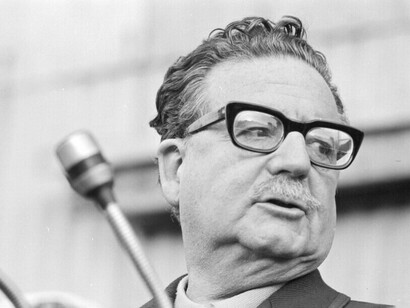Salvador Allende, president of Chile until the day of his death on September 11, 1973