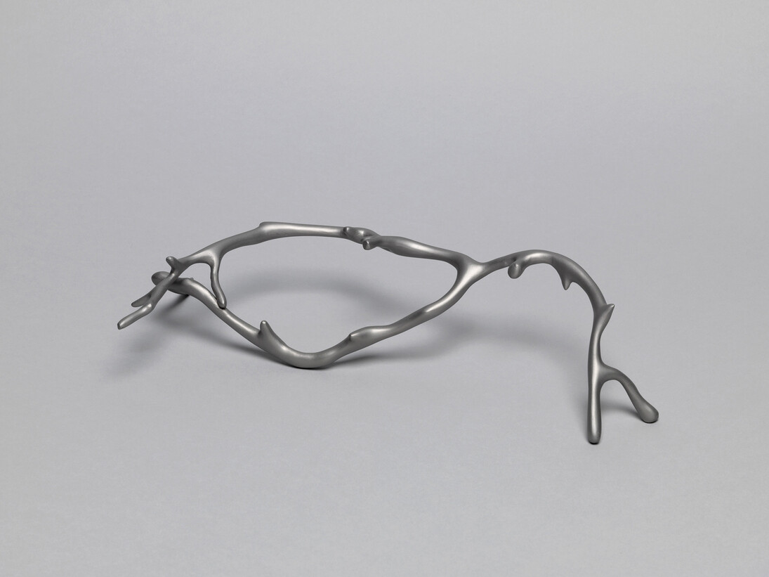 David Musgrave, Stick figure (night), 2015, titanium, 30 x 14 x 7.5 cm (11 3/4" x 5 1/2" x 2 1/2")