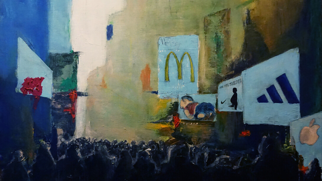 Obra: 'Time Square' realizada por Rodrigo Gonçalves