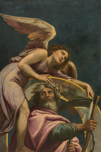 Pietro Facchetti (Copia de los cartones para mosaicos de Rafael)- Saturno con el signo de Capricornio