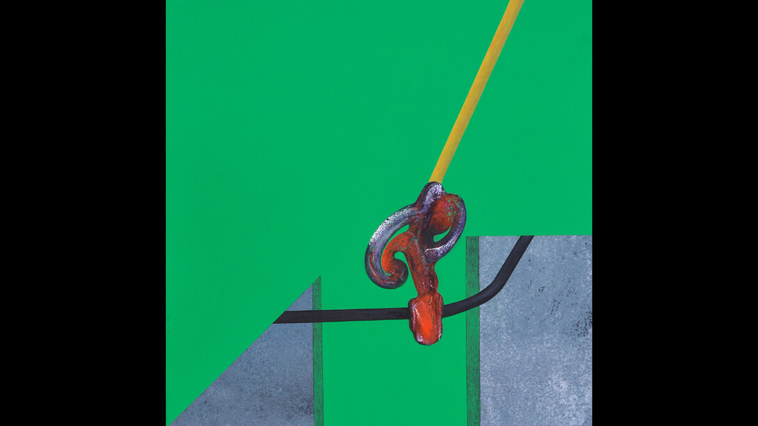 Iacopo Pesenti, Enigma (dettaglio), 2018, tecnica mista su tela