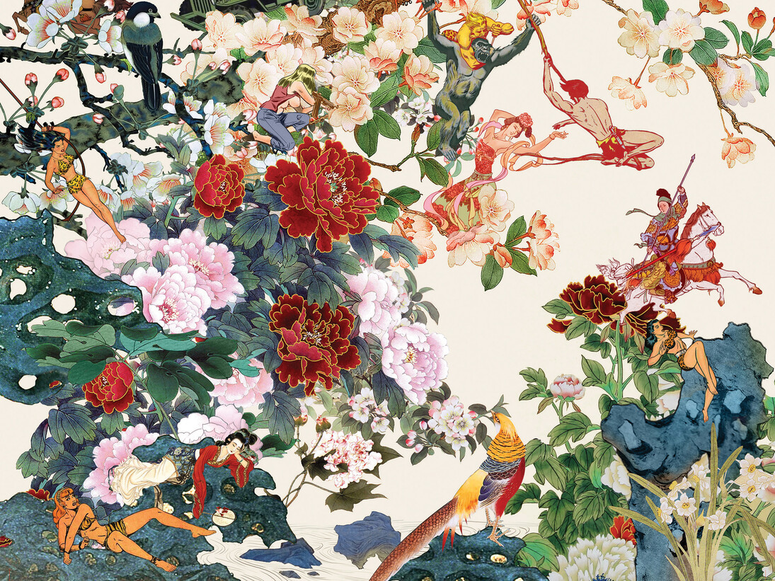 Jacky Tsai, Save Empress Wu (detail), 13 Colour Screenprint with Hand-Torn Edges on Somerset Satin 410 GSM Paper, 2015, Courtesy of Eyestorm