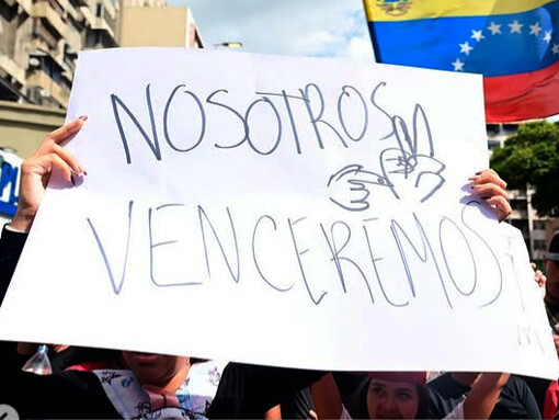 Seguidores de Maduro se manifiestan en reclamo por el ataque estadounidense, Venezuela, enero de 2026