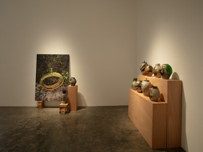 Jon Pettyjohn and Hanna Pettyjohn, Reflections, in situ, exhibition view. Courtesy of Silverlens