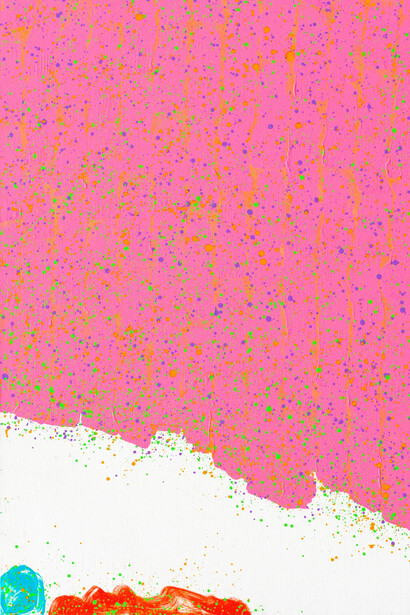 Hsiao Chin 蕭勤, Samadhi-38《心靈的體現-38》(detail), 2000. Courtesy of 3812 Gallery