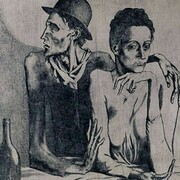 Le repas frugal, 1904, acquaforte, mm 463 x 377 (dettaglio)
