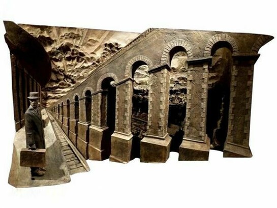 Paul Day, The Viaduct, 55 x 105 x 30 cm, Bronze, POA