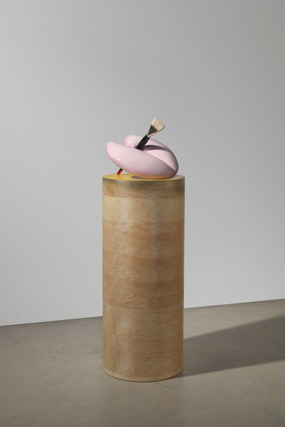Richard Jackson, Palette, 2012, Résine, bois, pinceau, 137,5 x 46 x 46 cm / 54 1/8 x 18 1/8 x 18 1/8 inches, Edition de 3, Courtesy de l'artiste, Hauser & Wirth et Galerie G-P & N Vallois, Paris