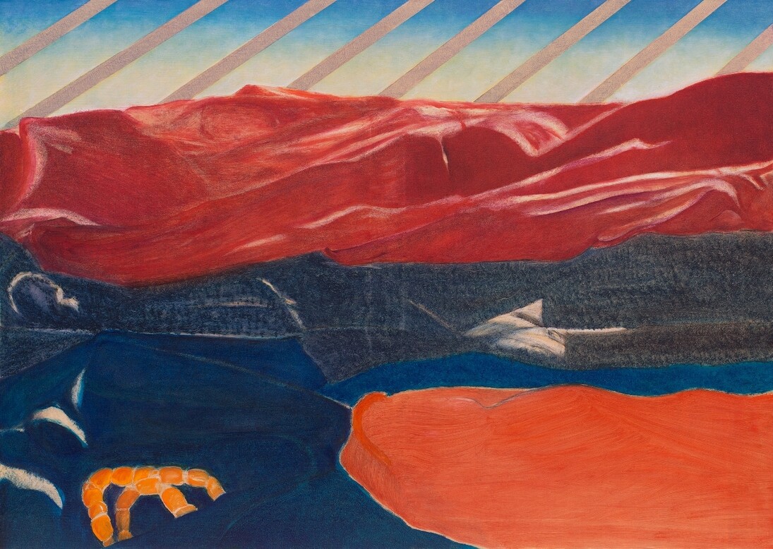 Claudio Cattaneo, Borderline, 2015, olio su tela, 70x100 cm