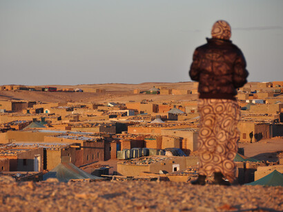 Vista general de los campamentos de refugiados en Tinduf, Argelia