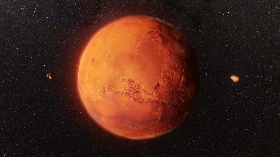 Il pianeta Marte è il quarto pianeta del sistema solare in ordine di distanza dal Sole ed è visibile a occhio nudo