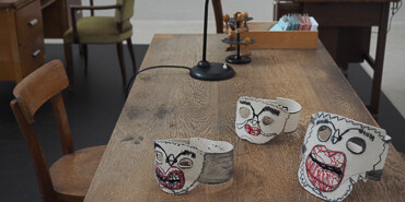Office for eyes, nose, tongue, mouth, heart, hand and mask. Courtesy of Kolumba 