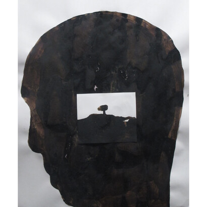 Portrait III, 2015, mixed media on paper, 25.25x19.5 inches