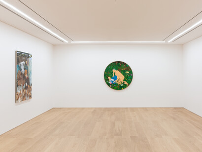 View of Kaleidoscopes: Contemporary Portraiture at Perrotin Hong Kong, 2020. Photo: Ringo Cheung. ©2008 Mr./Kaikai Kiki Co., Ltd. All Rights Reserved. Courtesy of the artists and Perrotin.