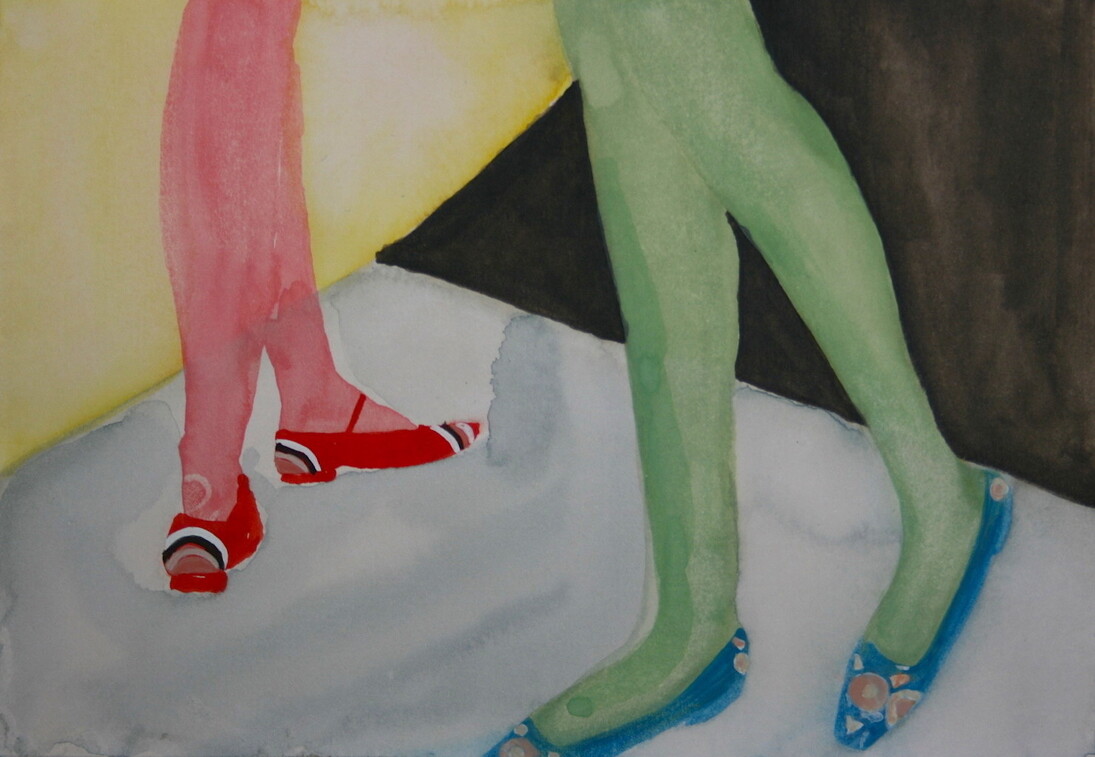 Fionna Murray, Blow Up 23 2014 watercolour on paper 14.7 x 21cm