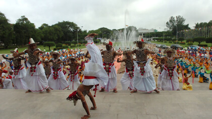 A view of the cultural programme at the inaugural secession of the 15th SAARC Summit in Colombo, Sri Lanka on August 02, 2008