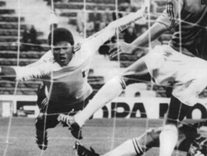 Poland dominates the pitch during Haiti's difficult 1974 World Cup match