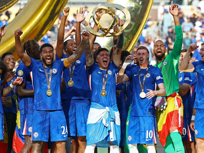Ceremonia de premiación de la Copa Mundial de la FIFA. 13 de julio de 2025, Estadio MetLife, Nueva Jersey, Estados Unidos