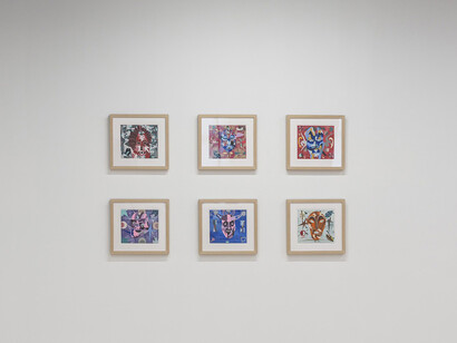 Ayé A. Aton, Image from the past, exhibition view. Courtesy of March Gallery