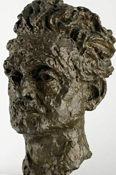 Benno Schotz, Christopher Murray Grieve (nom de plume, 'Hugh MacDiarmid'), 1892 - 1978. Poet, 1958, Bronze: Height: 39.40 cm, Scottish National Portrait Gallery