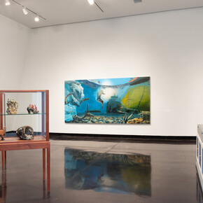 Mark Dion and Alexis Rockman,, Journey to nature’s underworld, exhibition view. Courtesy of Tang Museum