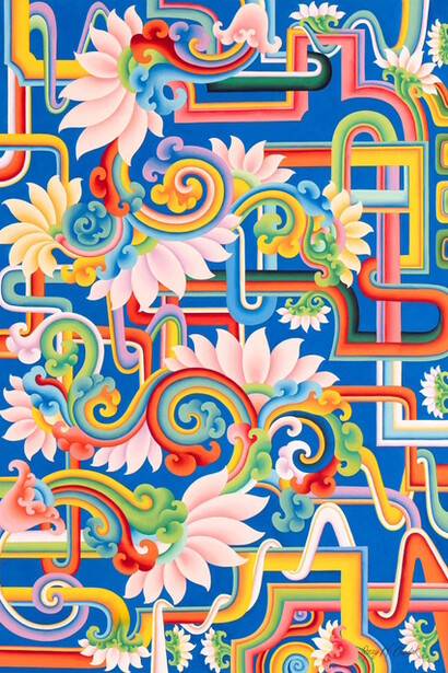 Anay Ngawang Chodak, Arise and grow more and more. Courtesy of Kate Oh Gallery