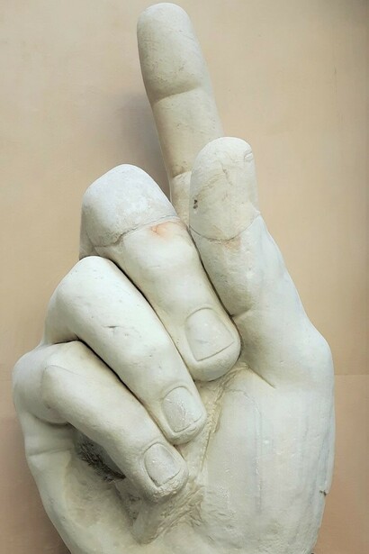 Frammento della colossale statua di Costantino