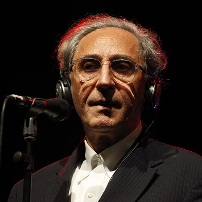 Primo piano di Franco Battiato nel 2010