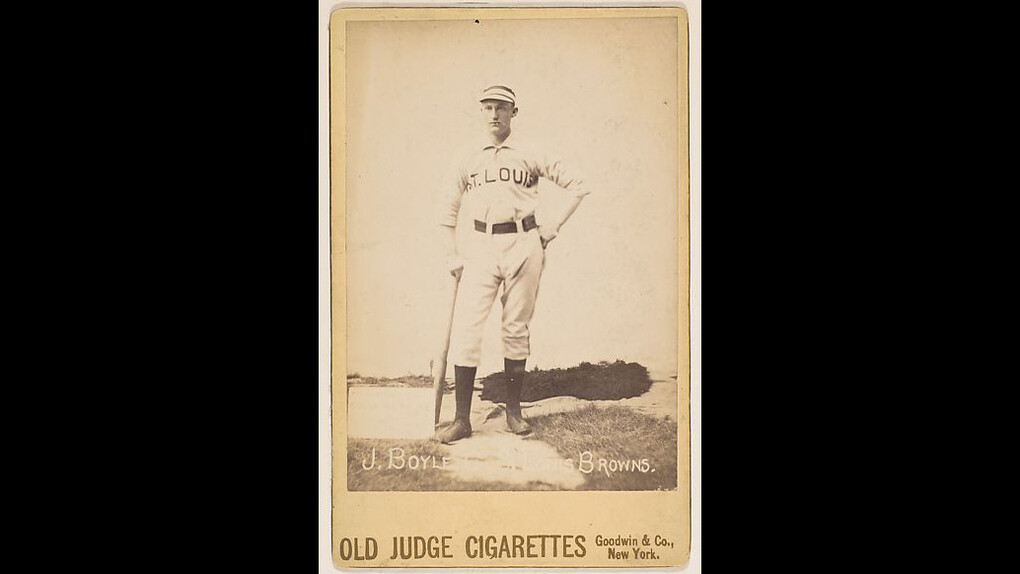 Jack Boyle, Catcher, St. Louis Browns, from the series Old Judge Cigarettes
1887–89