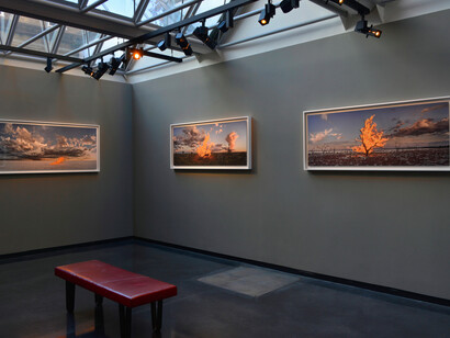 Murray Fredericks, Blaze, exhibition view. Courtesy of Hamiltons Gallery
