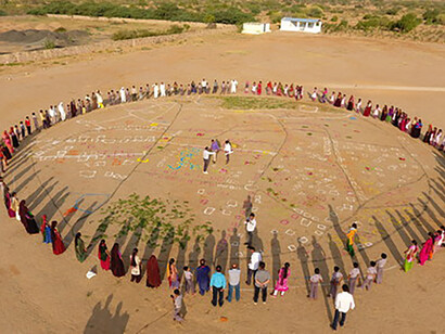 Village Mapping at Kunariya Panchayat (Kachchh), showing how real self-reliance can be achieved © Kunariya Panchayat