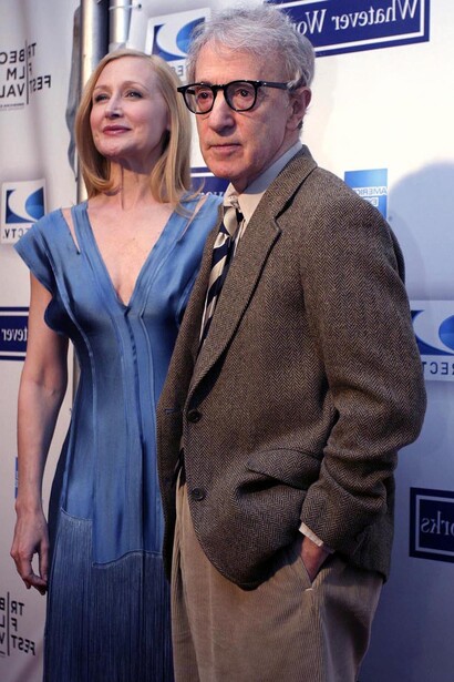 Woody Allen e Patricia Clarkson al Tribeca Film Festival del 2009, New York, Stati Uniti