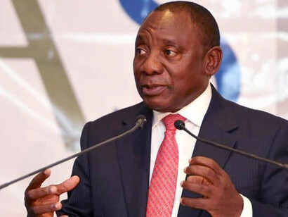 Cyril Ramaphosa na Assembleia Nacional no Debate sobre o Estado da Nação em 2016