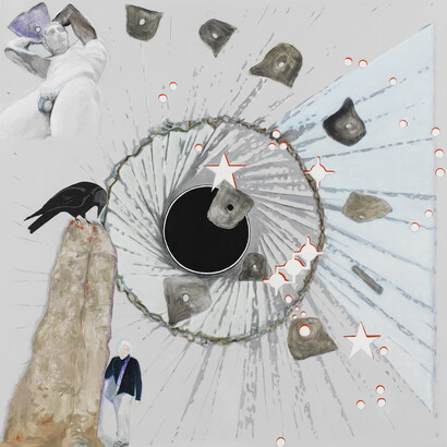 Jo Baer, In the Land of the Giants (Spirals and Stars), Courtesy Galerie Barbara Thumm, Copyright The Artist