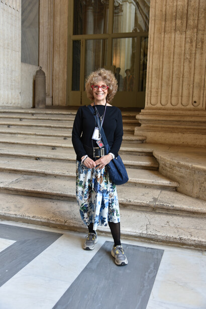 Andrea Stoler's presence in the corridors of Saint Peter's Basilica, Rome, Italy, captured Stunningly by Brenda Lee Bohen, march 23, 2024