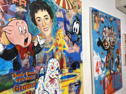 Alejandro Caiazza and Doug Groupp, Fun house, exhibition view. Courtesy of Van Der Plas Gallery