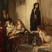 Jaroslav Čermák, Montenegrin women in a Harem, 1877. Courtesy of Národní galerie Praha