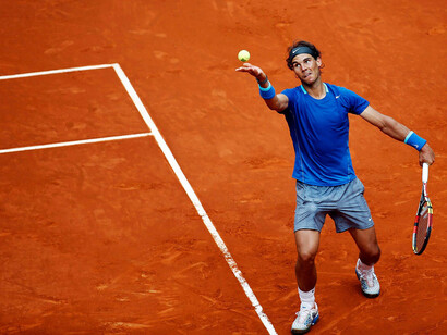 El saque de Rafa Nadal
