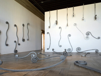 Eliseo Mattiacci. Courtesy of Richard Saltoun Gallery