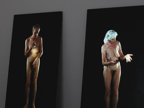 Bill Viola, 'Man Searching for Immortality/Woman Searching for Eternity', 2013. Video installation. © Courtesy Bill Viola Studio Photo: Peter Mallet, courtesy Blain|Southern.
