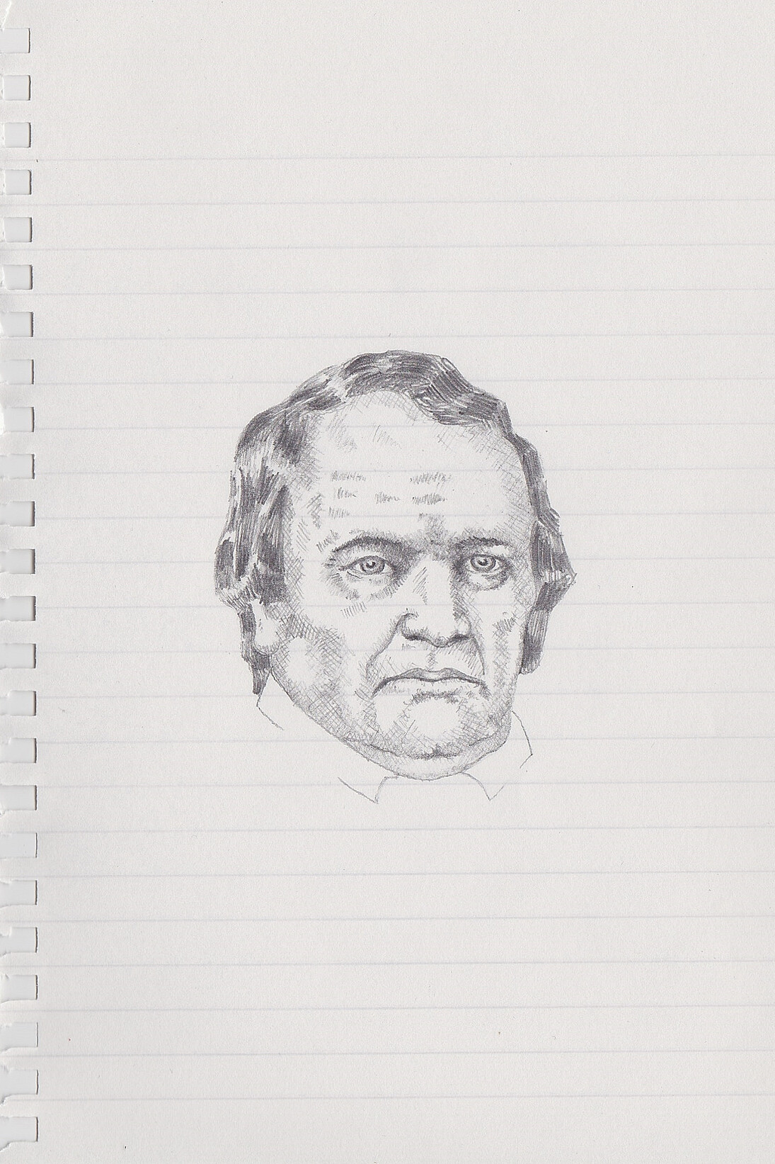 Zavier Ellis, Mad Preacher Drawing # 1, 2014 Pencil on paper, 21 x 14.8 cm