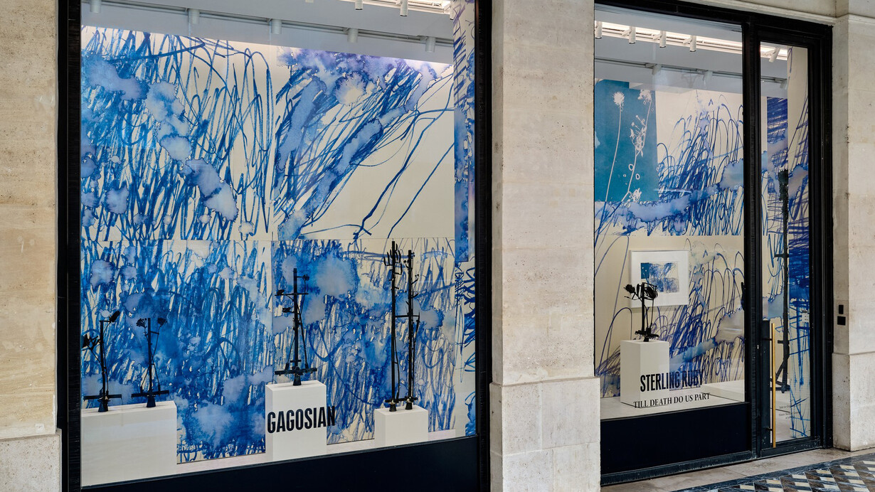Sterling Ruby, Till death do us part, vue de l'exposition. Avec l'aimable autorisation de la Galerie Gagosian