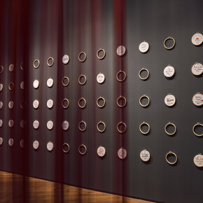 Installation view, susan pui san lok, A COVEN A GROVE A STAND , 2019. Photo Douglas Atfield, Courtesy Firstsite 